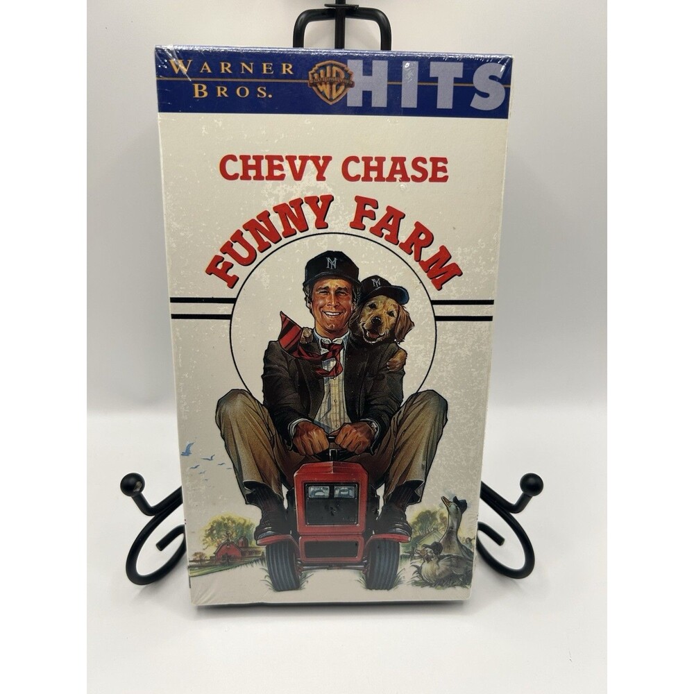 VTG Funny Farm Chevy Chase VHS Warner Bros Hits Comedy Sealed New 1998